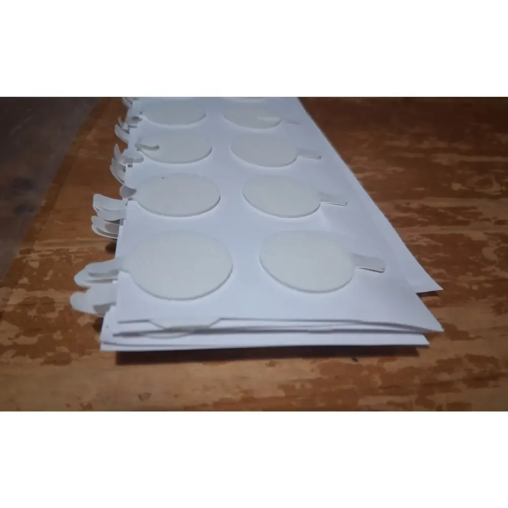 The Flaming Candle Wick Stickers Double Sided Candle Wick Stickers 120 White